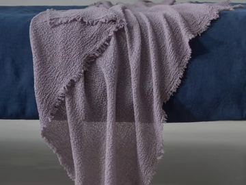 SINGLE - Solid-color wool lap robe by Society Limonta - view 2